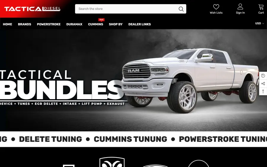Tactical Diesel website
